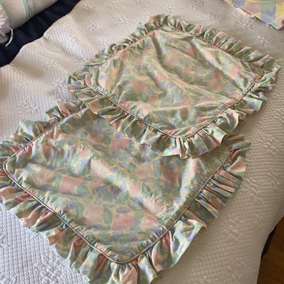 Vintage Laura Ashley Vintage Ruffle Pillow Sham - Picture 7 of 9